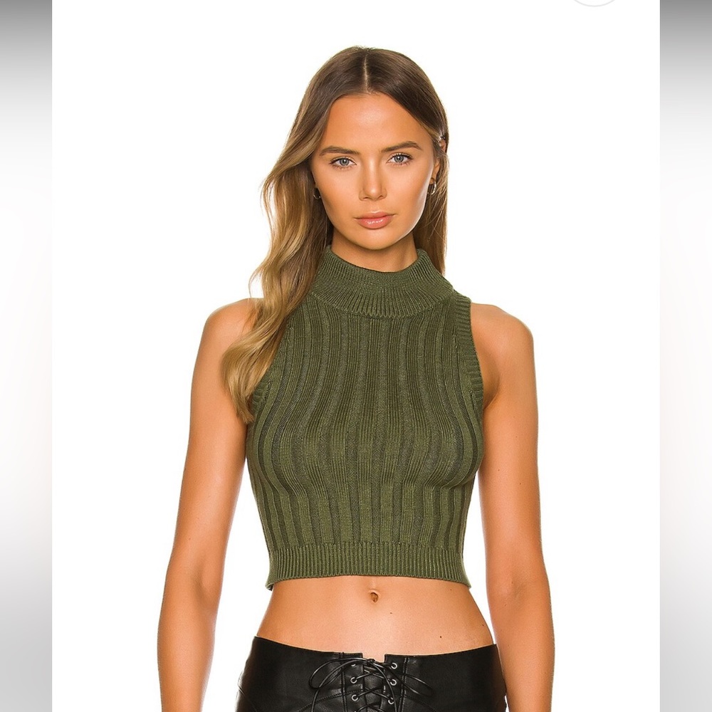 Green knit top from All The Ways (revolve)